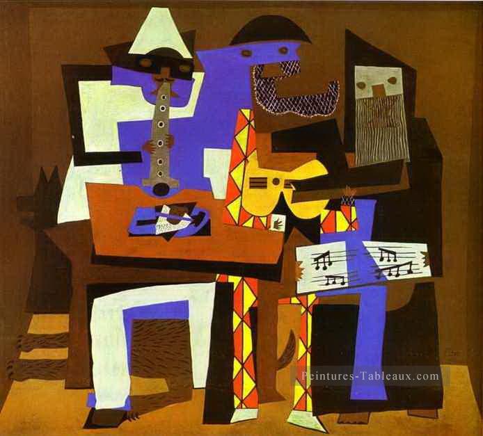 Trois musiciens 3 1921 cubiste Pablo Picasso Peintures à l'huile